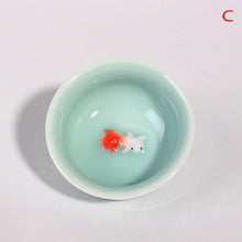 Load image into Gallery viewer, Chinese Tea Cup Porcelain Celadon Fish Teacup Set Teapot Drinkware Ceramic China Kung Fu Tea Set Ceramic cup Chinese gift