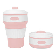Load image into Gallery viewer, 350ML Folding Portable SiliconeTelescopic Drinking Collapsible coffee cup multi-function Travel folding Water bottle Dropship
