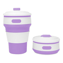 Load image into Gallery viewer, 350ML Folding Portable SiliconeTelescopic Drinking Collapsible coffee cup multi-function Travel folding Water bottle Dropship

